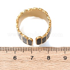Anillos abiertos para puños de acero inoxidable 304&nbsp;RJEW-H266-03B-G