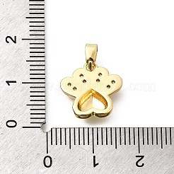 Breloques en laiton zircon cubique clair&nbsp;KK-B187-09G