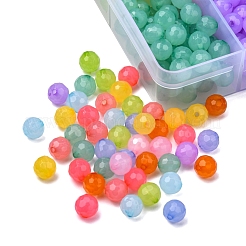600 pz 10 colori perline acriliche trasparenti&nbsp;MACR-YW0001-83