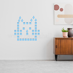 400 Stück 2 Stile Raute & Quadrat Mosaikfliesen Glascabochons&nbsp;DIY-DR0002-58