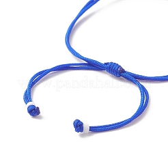Rettangolo di semi giapponesi fatti a mano con braccialetto di perline intrecciate a maglie di fiori&nbsp;BJEW-MZ00014-03