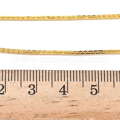 Colliers à maillons Boston en laiton de 1 mm&nbsp;NJEW-Z097-02G