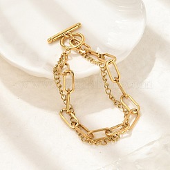 Mehrreihige Armbänder aus 304 Edelstahl&nbsp;BJEW-U023-05G