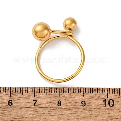 Bagues de manchette réglables en acier inoxydable 304 pour femmes&nbsp;RJEW-B131-03B
