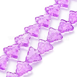 Chapelets de perles en verre transparent&nbsp;EGLA-C002-A03