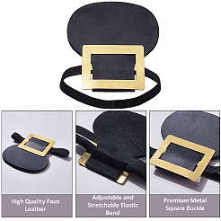1 par de clips para hebillas de zapatos de piel sintética con poliéster&nbsp;FIND-SP0006-08
