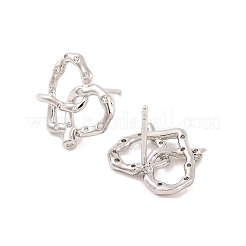 Boucles d'oreilles en laiton pour femmes&nbsp;EJEW-U015-22P-01
