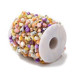 Catene di perline fatte a mano con perle di conchiglia&nbsp;CHC-M024-10G