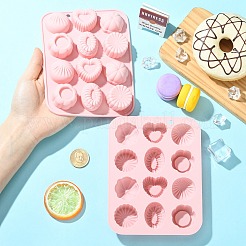 Moules en silicone pour chocolat en forme de cœur et de fleur&nbsp;ST-CJ0043-062