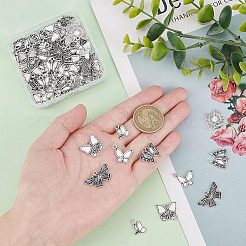 100 pièces 5 styles pendentif en alliage de style tibétain supports d'émail&nbsp;FIND-FH0004-56
