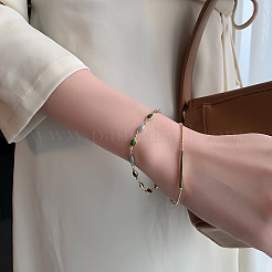 Mehrreihige ovale Gliederarmbänder aus Emaillelegierung&nbsp;FS-WGF0A33-01