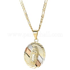 Colliers pendentifs vierges en laiton&nbsp;FS-WG65C55-01