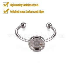 Bague de réglage de coussinet de manchette en acier inoxydable 201 résistant au ternissement&nbsp;STAS-S080-042B-P