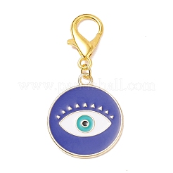 Decoraciones colgantes de mal de ojo de esmalte de aleación&nbsp;HJEW-JM00723