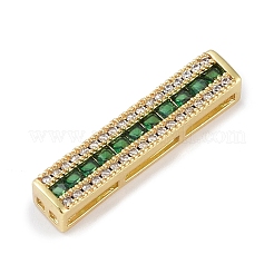 Gestellbeschichtung Messing Pavé Zirkonia Rechteck mehrreihige Glieder&nbsp;KK-K341-42G