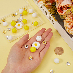 Kit de fabrication de bijoux en perles de silicone et de laiton à faire soi-même&nbsp;DIY-SC0025-42