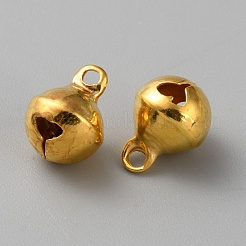 Breloques de cloche en laiton&nbsp;KK-WH0079-70E-G