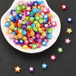 300 perline acriliche a stella in 10 colori&nbsp;TACR-YW0001-93