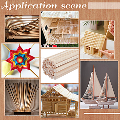 100 Stück Holzstäbchen&nbsp;WOOD-BC0001-50B