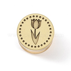 Cabeza de sello de latón con sello de cera&nbsp;STAM-P001-01G-29