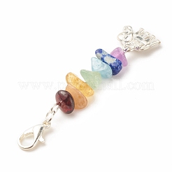 Décorations de pendentifs en pierres précieuses naturelles sur le thème du chakra&nbsp;HJEW-JM00645