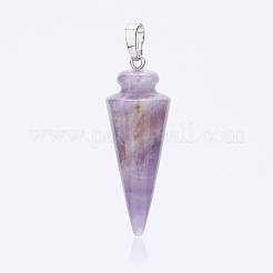 Pendenti d'ametista naturale&nbsp;X-G-P236-07