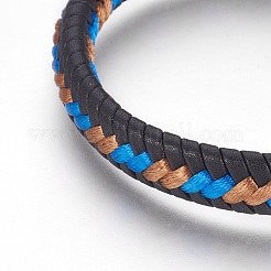 Geflochtenen Lederband Armbänder&nbsp;BJEW-F349-02P-04