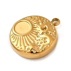 Pendentifs cabochons en acier inoxydable 304&nbsp;LS-STAS-Z149-03G