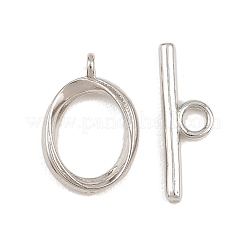 Ovale Knebelverschlüsse aus Messing&nbsp;KK-G548-35P