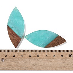Gros pendentifs en résine et bois&nbsp;WOOD-F015-12B