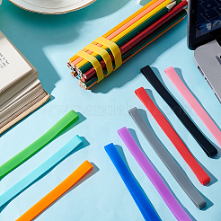 20 bande de serviette en silicone 10 couleurs pour chaises de plage&nbsp;AJEW-GA0006-77