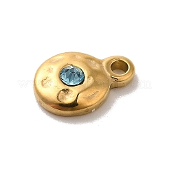 Pendenti in vetro e acciaio inossidabile 304 lucidato a specchio&nbsp;STAS-B074-02G-04