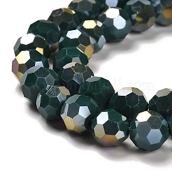 Chapelets de perles en verre opaque électrolytique&nbsp;EGLA-A035-P6mm-A23