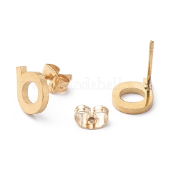Boucles d'oreilles à tige en acier inoxydable 304 avec placage ionique (IP)&nbsp;STAS-Z028-A-21G