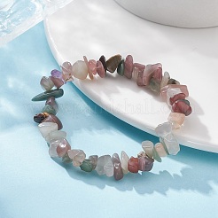 Braccialetti elasticizzati con perline in agata naturale per donna&nbsp;BJEW-JB09409