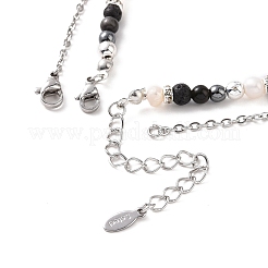Ensemble de colliers pendentif étoile en zircone cubique claire&nbsp;NJEW-JN04150