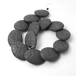 Fili di perle di roccia lavica naturale&nbsp;X-G-I031-11