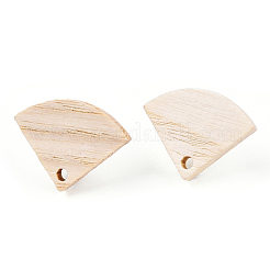 Fornituras de aretes de madera de fresno&nbsp;EJEW-N017-011Q