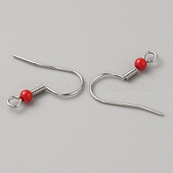 Crochets de boucles d'oreilles en acier inoxydable 304&nbsp;LS-STAS-WH0027-64P-04