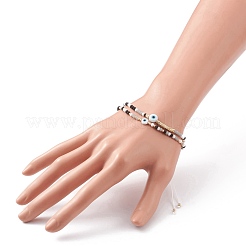 Ensembles de bracelets de perles tressés avec cordon de nylon réglable&nbsp;BJEW-JB05790-04