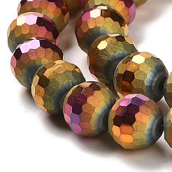 Chapelets de perles en verre électroplaqué&nbsp;EGLA-Z001-03A-FP02