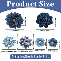 6 stücke 6 arten tuch ornament zubehör&nbsp;DIY-CY0003-19