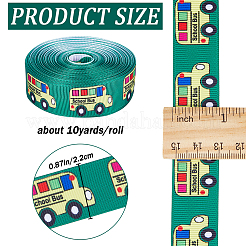 10 Yard Ripsband aus Polyester mit „Zurück zur Schule“-Motiv&nbsp;OCOR-WH0082-82A