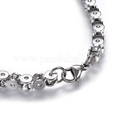 Colliers à chaîne en acier inoxydable 304 anti-ternissement&nbsp;NJEW-F242-15P-C
