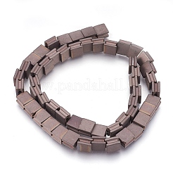 Electroplate non magnetici ematite sintetico fili di perline&nbsp;G-I208-13F