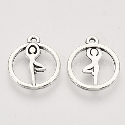 Pendente in lega stile tibetano&nbsp;TIBEP-T009-31AS-RS