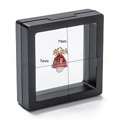 Boîte d'affichage de bijoux de suspension de film mince de pe transparent carré&nbsp;CON-D009-01B-03