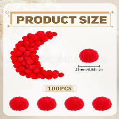 100pcs DIY Puppe Handwerk Pompon Garn pom pom Kugeln&nbsp;DIY-LP0005-40D