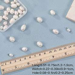 60pcs 3 estilos colgantes de perlas de agua dulce cultivadas naturales&nbsp;PALLOY-SW0008-02