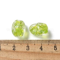 Brins de perles en verre soufflé faites à la main&nbsp;FOIL-Z001-06F